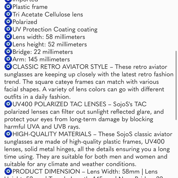 Retro Polarized Aviator Sunglasses Womens Mens Classic Double Bridge Sun Glasses - Picture 5 of 5